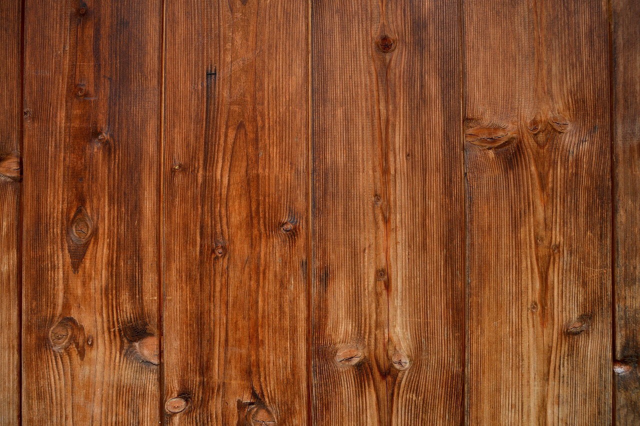 Polished wood surface